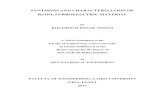 SYNTHESIS AND CHARACTERIZATION OF BaTiO3 ......SYNTHESIS AND CHARACTERIZATION OF BaTiO 3 FERROELECTRIC MATERIAL By KOLTHOUM ISMAIL OSMAN A Thesis Submitted to the Faculty of Engineering,
