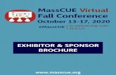 EXHIBITOR & SPONSOR BROCHURE · 2020-07-28 · customized virtual platform complete with a virtual trade show. Vendors will be able to set up a virtual exhibit booth, purchase vendor