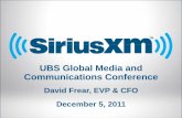UBS Global Media and Communications Conferences1.q4cdn.com/750174072/files/doc_presentations/... · Cl Ch l SiriusXM ear Channel Radio ... 11.9 13.9 19.8 3.6 4.1 Source: Public filings.