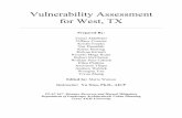 Vulnerability Assessment for West, TXhrrc.arch.tamu.edu/_common/documents/14-04R West...vulnerability of these businesses to ensure economic activity in West can continue. Recommendation