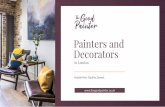 Painters and Decorators - thegoodpainter.co.uk€¦ · and expertise, we use superior materials and give six months warranty on every job for your peace of mind! EXPERIENCED TEAM