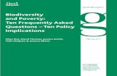 Biodiversity and Poverty: Ten Frequently Asked Questions ...pubs.iied.org/pdfs/14612IIED.pdf · Biodiversity and Poverty: Ten Frequently Asked Questions – Ten Policy Implications