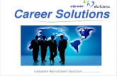 Career Solutionscareersolutions.in/Career_Solutions_Brochure.pdf · Training, HR and RPO (Recruitment Process Outsourcing). ... Professional Resume Writing Services Our Services Established