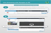 6. Live Streaming with Panopto PC redesign · 2018-12-06 · Live streaming with Panopto on PC To create a live stream quickly within Panopto, tick the “Webcast” box prior to