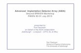 Advanced Implantation Detector Array (AIDA) Second ...td/AIDA/Presentations/Davinson...Advanced Implantation Detector Array (AIDA) Second BRIKEN Workshop RIKEN 30-31 July 2013 presented
