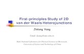 First-principles Study of 2D van der Waals Heterojunctionsth.fhi-berlin.mpg.de/meetings/faesm2016/uploads/... · C-N1 = 1.47 Å, d C-N2 = 1.33 ... ChemPhysChem, 10.1002/cpp(hc.201600209(2016)