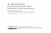 A National Framework for Urban Extension · Urban and rural Americans are connected and interdependent. Complex issues do not stop at rural county lines or a city boundary (Henning