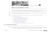 Chapter 4, Optical Amplifier Cards - Cisco...Optical Amplifier Cards This chapter describes the optical amplifier cards used in Cisco ONS 15454 dense wavelength division multiplexing