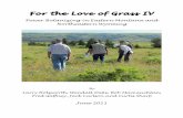 For the Love of Grass IV Cover Page - WordPress.com · historic sites visited and our mutual love of plants will mark the 2011 "For the Love of Grass" a wonderful trek. plants to