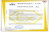 Samel 90 OTMC...[11] [12] 'MINPROEKT" CERTIFICATE Module B: EU-TYPE-EXAMINATION CERTIFICATE (Translation) EAD o Equipment and Protective Systems Intended for Use in Potentially Explosive