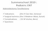 Summerschool 2019 : Pediatric ENT · → topical steroids (1 à 3 mois) Asthma?Allergia? –Nasopharyngeal flux