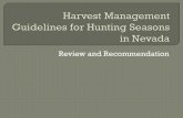 Review and Recommendation - Nevada Department of Wildlife€¦ · 29/09/2016  · Department recommendation Within biological sideboards Public and CAB input Social sideboards Commission