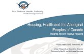 Housing, Health and the Aboriginal Peoples of Canada...Public Health 2015, Vancouver, BC Linda Pillsworth, A/Executive Director Community Health and Wellness Services Housing, Health