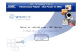 Server Virtualization with EMC Storage · VMware Support for EMC Storage-based Replication Local Replication Remote Replication Data Migration Description •Creates local point-in-time