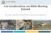 Cat eradication on Dirk Hartog Island · 1. Camera trap surveys; 2. Evidence of cat footprint activity along the network of sandy survey tracks; 3. Surveys along all beaches were