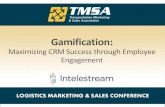 Maximizing CRM Success through Employee Engagement€¦ · Impact of Gamifying •Sales and Service Teams •Higher adoption •Better employee engagement •More collaboration. Team