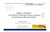 Myth or Reality? The Effect of Design Pattern Usage on ...ppap.soccerlab.polymtl.ca/ppap2013/presentations/PPAP2013-S1-RF… · McCall model Boehm model Dromey model FURPS model Standards