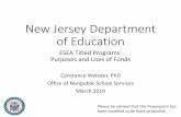 New Jersey Department of Education...• Support for personnel who work with immigrant students • Tutorials, mentoring, career and academic counseling • Instructional materials