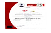 Untitled1 [] ISO9001CERTIFICATION.pdf · SITE ADDRESS 181/7 A1&7A2A, Narasingapuram, Mannur Post, Site 1 Pollachi Coimbatore — 642 005, Tamil Nadu, India. Certificate No. ve BUREAU