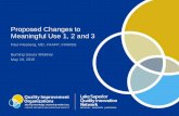 Proposed Changes to Meaningful Use 1, 2 and 3€¦ · Meaningful Use 1, 2 and 3 Paul Kleeberg, MD, FAAFP, FHIMSS Burning Issues Webinar May 19, 2015. 1 ... • Meaningful Use Changes