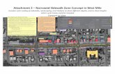 Attachment 2 –Narrowed Sidewalk Zone Concept in West Mile · 2015-03-06 · Attachment 2 –Narrowed Sidewalk Zone Concept in West Mile Includes color‐coding of sidewalks, landscaping,