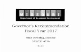 Governor's Recommendation Fiscal Year 2017...2016/01/21  · FY 2017 Budget Request FY 2017 Governor's Recommendation GR Federal Other Total GR Fed Other Total PS 0 16,563,598 385,557