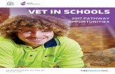 VET IN SCHOOLS · Murdoch Univeristy, Curtin University, Edith Cowan University, the University of Notre Dame and the University of Western Australia in a range of bachelor degree