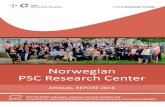 Norwegian PSC Norwegian PSC Research Center Research Center · nes Hov, young researchers now lead all our three groups. NoPSC continues to engage in the broader research en-vironment