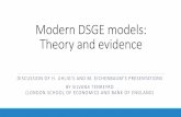 Modern DSGE models: Theory and evidencepersonal.lse.ac.uk/tenreyro/stockholm.pdf1.3. IMPORTANT. Ch#4: Taylor rule “Strange” feature of the model: a persistent expansionary monetary