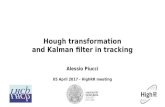 Hough transformation and Kalman filter in tracking · 2018-11-20 · Hough transformation Wikipedia: “Feature extraction technique used in image analysis, computer vision, and digital