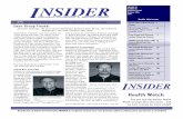 VOLUME 18 NUMBER 10 ISSN2334-0789 INSIDER.pdf · analytics that puts Schneider into the forefront of the new asset management technology of prognostics, providing real time health