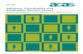 Advisory, Conciliation and Arbitration Service (Acas) Annual Report … · 2013-10-04 · Advisory, Conciliation and Arbitration Service (Acas) Annual Report and Accounts 2012/13
