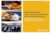 EXPANDING THE BOUNDARIES OF EDUCATION · Kiana* boards a public bus headed towards Youth in Action (YIA), a youth leadership ... tion in both workforce development and education,