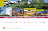 India: Greenhouse Gas Emissions 2007moef.gov.in/wp-content/uploads/2017/08/Report_INCCA.pdf · According to the results, India ranks 5 th in aggregate GHG emissions in the world,