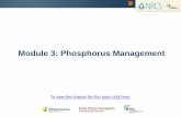 Module 3: Phosphorus Management · Module 3: Phosphorus Management ... For example, the Bray-1 and the Mehlich-3 met\ hods are used in many states, the Mehlich-1 method is used mainly