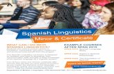 Spanish Linguistics · The Spanish Linguistics curriculum is designed for students who want to strengthen their communication skills and gain a deep knowledge of the Spanish language