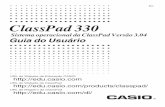 ClassPad 330 Po - Home | CASIO...20070301 4. Troca das pilhas e configuração da ClassPad S Operaç ão na ClassPad (1) Tome cuidado para não pressionar a tecla 0 acidentalmente.
