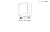 Owner’s Manual EDGE 830 - Garmin...Owner’s Manual EDGE 830 - Garmin ... 8