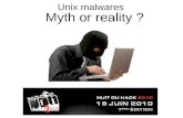 Unix malwares Myth or reality - ZenK-Security · Unix malwares Myth or reality ? 2 Agenda 1. A bit of history on Unix malwares 2. Why should anyone want to target Unix platforms and
