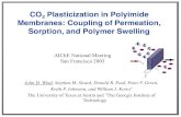 CO2 Plasticization in Polyimide Membranes: Coupling of … · 2018-08-06 · CO 2 Plasticization in Polyimide Membranes: Coupling of Permeation, Sorption, and Polymer Swelling John