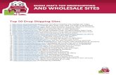 top 50 drop shipping and wholesale Title: top 50 drop shipping and wholesale sites Created Date: 4/28/2017