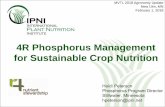4R Phosphorus Management for Sustainable Crop Nutritionmvtl.com/_static/web/assets/media/pdf/2018peterson.pdf · 2018-02-04 · How will cover crops and fertilizer management impact