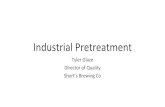 Industrial Pretreatment · 2018-01-30 · •High protein, low sugar. Drains ... •Lead/Lag controls on blowers, RAS Pumps, Membrane permeate pumps ... replaced the DAF skimmer rubber