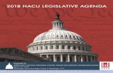 HACU’S LEGISLATIVE AGENDA Legislative Agenda.pdf · HACU requests an appropriation of $30 million for the Hawkins Centers of Excellence program to increase effective minority educators
