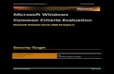 Microsoft Windows Common Criteria Evaluation · The Target of Evaluation (TOE) is the Microsoft Hyper-V R2 virtualization part of the Server 2008 R2 product. Hyper-V R2 allows the