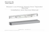 Besam Low Energy Swing Door Operator SW100 Installation and …€¦ · Auxiliary voltage: 24 V DC, max. 400 mA Internal control fuse: 2 x T 6.3 AH 250 V Door width: 36-48” (914-1219