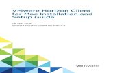 VMware Horizon Client for Mac Installation and Setup Guide - …€¦ · View Agent or Horizon Agent Latest maintenance release of Horizon 6 version 6.x and later releases. If client