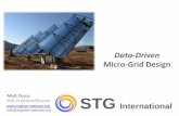 Data-driven Micro-Grid Design (Webinar Presentation) · 2014-12-12 · Market! Idenﬁcaon! Use Utility Planning and GIS tools to identify target geographies and learn where the grid