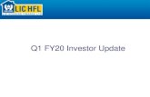 Q1 FY20 Investor Update - LIC Housing Finance Update Q1FY20.pdf · 2015 2014 • Best HFC by ABP News •Crosses Rs 1 lakh cr in portfolio •Best Housing Finance Co. by BFSI Awards