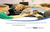 Prospectus - Osteopathic Centre for Children...The FPO [s Diploma in Paediatric Osteopathy offers… A holistic approach to learning – in the clinic As a postgraduate student on
